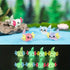 Glow in Dark Luminous Miniature Fairy Garden Accessories, Animals, Figurines, Micro Landscape Ornaments DIY Kit, Environmental Resin Decoration Ou...