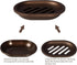 Topsky 2 Pcs Soap Dish for Shower, Double Layer Draining Soap Box with Drip Tray, Plastic - Bronze...