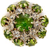 10 pcs Fancy Green Mix Color Rhinestones Sewing Metal Shank Buttons for Coats -22mm -8/9"...