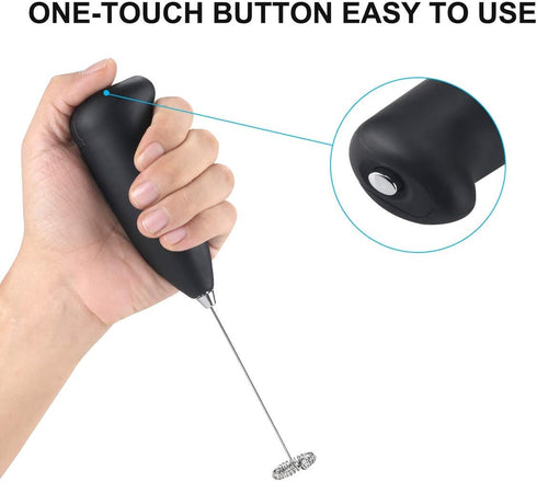 Onwon Handheld Milk Frother Electric Foam Maker, Battery Operated Mixer Whisk Milk Frother for Coffee, Latte, Cappuccino, Hot Chocolate and Milk...