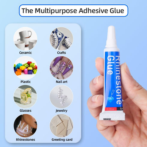 Novani Clear Glue for Rhinestone, Jewelry Making, and Bead Crafts,Mobile Phone Metal Stone Nail Art Glass Repair Jewelry Glue 7000?10PCS)...