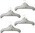 NewFerU Inflatable Hanger Travel X 4, White Round Shoulder, Portable Folding Clothes Drying Rack with Metal Hook, Space Saving Coat Storage Set No...