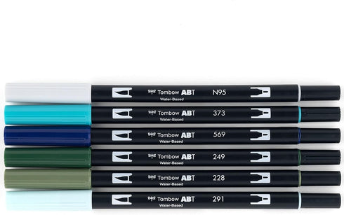 Tombow 56227 Dual Brush Pen Art Markers, Wonderland, 6-Pack. Blendable, Brush and Fine Tip Markers, Portrait, 1 Count (Pack of 6)...