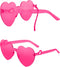 Heart Sunglasses for Women Heart Glasses with Heart Leg Rimless Sunglasses for Bachelorette Party Wedding Favors...