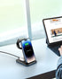 Foldable Wireless Charger for Multiple Devices 3 in 1 Wireless Charging Station for Travel, Compatible with iPhone 16 15 14 13 12 11/Pro/XR, Charg...