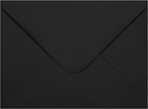 50 Packs of A7 Envelopes for Invitation, Black 5x7 Envelopes with V Flap, Great for Graduation, Invitation, Baby Shower, Wedding and RSVP Cards (B...