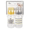 2 Piece Wide Bottle Elephant Zigzag, Grey/Yellow...