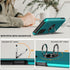 for Samsung Galaxy A03S Phone Case with TPU Screen Protector, Ring Holder Kickstand Drop Proof Protective Slim Hard Dual Layer Stand Non-Slip Toug...