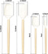 Wooden Handle Spatula Set 4Pcs, 12" & 9" Rubber Spatula Silicone Spatulas for Scraping, Cooking, Baking and Mixing for Kitchen Use,Non-Stick, Heat...