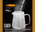 JIABO (32 oz/ 950 ml) Glass Teapot with Removable Stainless Steel Infuser,Borosilicate Glass Teapots,Tea Kettle,Stovetop Safe & Electric Stove Saf...
