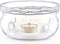 Teabloom Celebration Teapot Warmer - Standard Size (5-inch Diameter) - Heatproof Borosilicate Glass Tea Warmer - Tealight Candle Included...