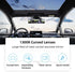 Car Rear View Mirror, Anti Glare Wide Angle Auto Inside Rearview Mirror, 12.2'' Panoramic Convex Rearview Mirror Mounted on Windshield, Universal ...
