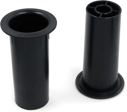 Geesatis 4 pcs Speaker Port Tubes 4.72" x 2" ABS Speaker Box Bass Air Port, Black...