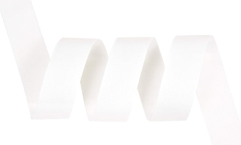 YAMA Solid Grosgrain Ribbon Roll - 1 Inch 25 Yards for Gift Wrapping Ribbons, White...