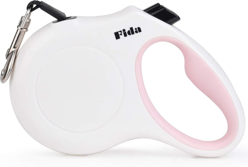 Fida Retractable Dog Leash, 16 ft Dog Walking Leash for Small Dogs up to 26lbs, Tangle Free, White...