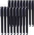 Black Gel Ink Rollerball Pens 1.0mm Gel Pens 2-in-1 stylus Pens 1.0mm Medium Point Pen for Office, Black gel ink(18 Pack-Black)...