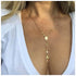Bohemia Cross Lariat Necklace Chain Cross Long Y Drop Necklace Chain Gold Virgin Mary Pendant Necklace Faith Cross Y Necklace Chain Jewelry for Wo...