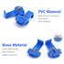 150 pcs Quick Splice Wire Connectors, Solderless Snap Electrical Connector, Blue, Wire Splice Connector, Insulated Wire Crimp Connectors Terminal ...