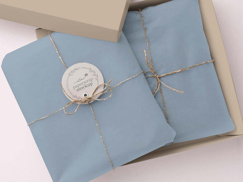 Whaline 100 Sheets Dusty Blue Tissue Paper Pastel Blue Gift Wrapping Paper Bulk Solid Color DIY Art Craft Tissue Paper for Packaging Wedding Birth...