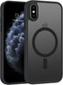 Telaso iPhone X Case, iPhone Xs Phone Case Compatible with Magsafe Wireless Charging Translucent Matte Back Slim Shockproof Anti-Scratch Anti-Yell...