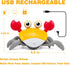 Baby Toys Crawling Crab Tummy Time Toy, Dancing Moving Walking Escape Cute Crab Learning Crawl Boy/Girl Gift, Interactive Development Sensory Toy ...