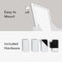 U Brands Contempo Magnetic Dry Erase Board, 11”x14”, White Modern Frame, Includes Magnet and Marker...