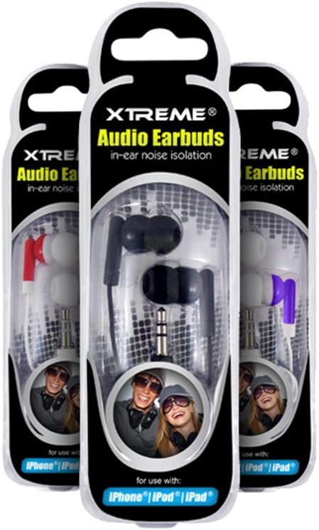 Xtreme Noise Isolation in Ear Audio Earbuds - Color May Vary...