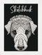 Sketchbook: Dog's Head Cover, 120 pages Unlined Drawing Notebook, 8.5x11 Large Sketch Book for Doodling or Sketching Journal...