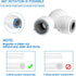 3/8" O.D.Quick Connect Fittings,Food Grade 3/8" Push to Connect Fittings,3/8" Water Line Fittings for RO(Reverse Osmosis) Systems(Ball Valve+T+Uni...