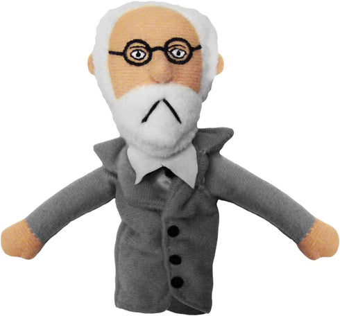 The Unemployed Philosophers Guild Sigmund Freud Magnetic Personality - Plush Finger Puppet and Refrigerator Magnet, Approx 4" Tall...