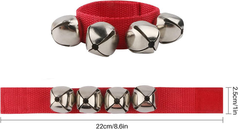 6 Pcs Wrist and Bells Musical Rhythm Toys,Wrist Bells Foot Bells Ring Toy Instrument Percussion Toy for Kids...