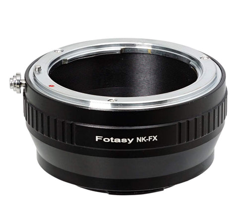 Fotasy Copper Nikkor Lens to Fuji X Adapter, NK F Mount to X Adapter, Compatible with Fujifilm X-Pro1 X-Pro2 X-Pro3 X-E2 X-E3 X-A10 X-T1 X-T2 X-T3...