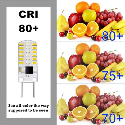 Dimmable G8 LED Bulbs Daylight White 6000K 3W Equivalent to T4 Bi-Pin Base 120V 20W-25W Halogen Bulbs for Under Cabinet Light, Under Counter Kitch...