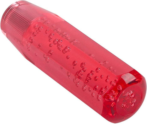 Akozon Crystal Shift Knob Manual, Car Manual Shift Knob, Gear Shift Knob 15cm Red Car Universal Acrylic Shift Stick Knob Crystal Transparent Bubbl...