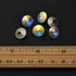 6-pcs 12mm Austria Crystal 1122 Rivoli Button with Shank, SW-1122BT (Crystal AB)...