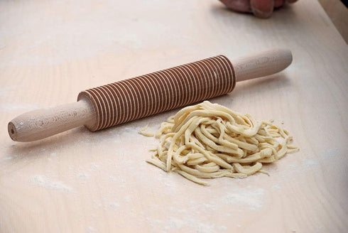 Eppicotispai Beechwood Pappardelle Cutter Rolling Pin...
