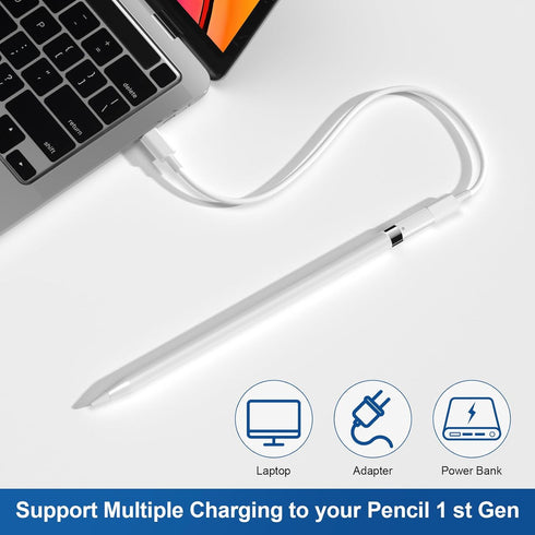 2 Pack Pencil 1st Gen Charger Adapters Compatible with Apple Pencil 1st Generation Female to Female for Lightning Cable Charging Adapters Pencil C...