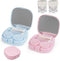 2PCS Contact Lens Case with 2Pcs Cleaner Washer, Portable Travel Eye Contact Case Contact Cases with Mirror Tweezers Remover Tool Solution Bottle ...
