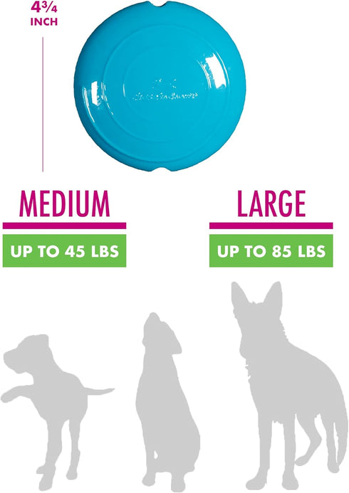 Chase 'n Chomp Field Disc Pet Chew Toy, Assorted, 4.75 inch, Blue or Green...
