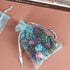 HRX Package 100pcs Organza Favor Bags 4 x 6 inch, Light Blue Mesh Bags Drawstring Sheer Jewelry Pouches for Small Gift Baby Shower Party Candy...