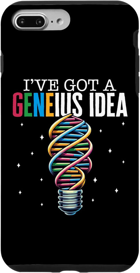 iPhone 7 Plus/8 Plus Science I've Got Geneious Idea Helix Twisting DNA Light Bulb Case...