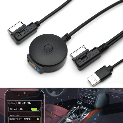 Bluetooth Receiver Car Kit Compatible with Audi A3 A4 A5 A6 A7 S3 S4 Q3 Q5 Q7,Wireless Music Interface AMI MMI Adapter,Premium CSR Chipset HiFi So...