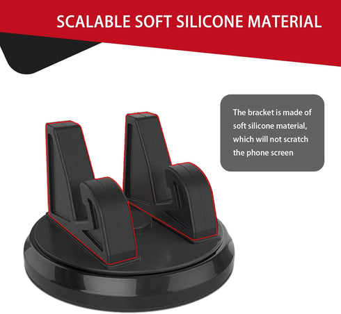 Pack-1 Car Dashboard Navigation Bracket, 360 Degree Rotating Waterproof Vehicle Cell Phone Holder, Universal Automotive Phone Fixing Device Access...