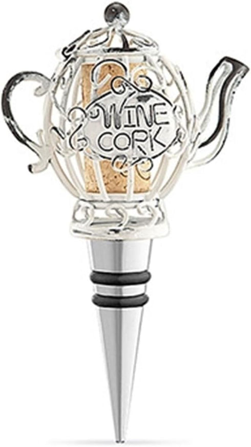 Epic Products Cork Cage Teapot Bottle Stopper, 5.5-Inch...