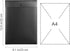 VANRA Vertical File Folders Poly Filing Envelope Plastic Project Folder with Snap Button Closure for A4 Letter Size Paper (Pack of 5, Black)...