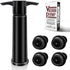 Wine Saver Pump with 4 Vacuum Wine Stoppers, Wine Bottle Stoppers with Food Grade Silicone Leak proof Keep Fresh Suitable for All Standard Wine Bo...
