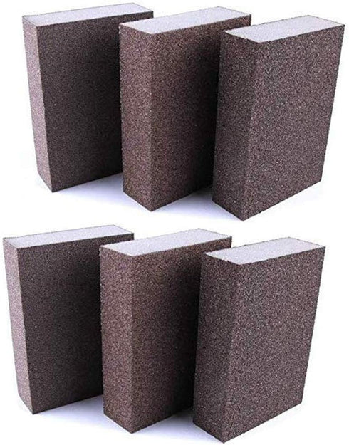 220 Grit Wet Dry Sanding Sponge Buffing Diamond Polishing Pads Hand Sanding Tool 6pcs...