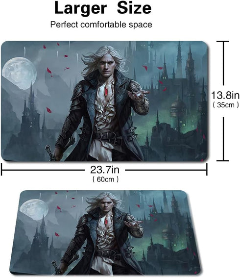 Sorin MARKOV - Board Game TCG Playmat Table Mats Size 23.6X13.8 inch Games Mousepad Compatible for TCG MTG Playmat Bag...