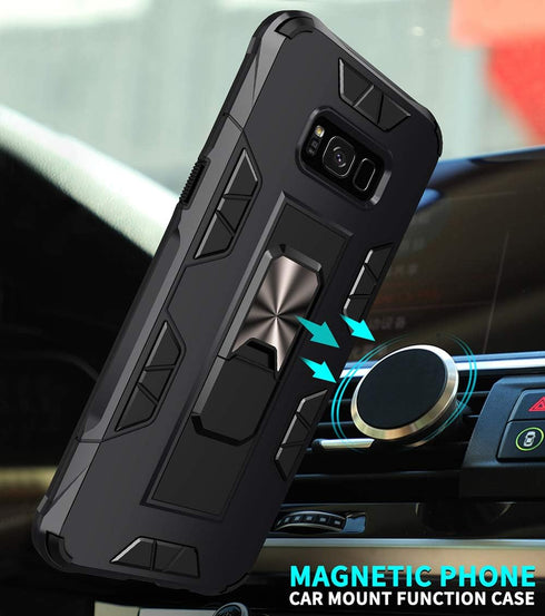 for Samsung Galaxy S8 Plus Case Samsung Galaxy S8+ Case Military Grade Built-in Kickstand Case Holder Armor Heavy Duty Shockproof Cover Protective...
