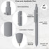 6 Pack Cute Gel Pens, Retractable Quick Dry Gel Ink Pen, Fine Point 0.5mm Black Ink Rolling Ball Gel Pens, Smooth Writing Aesthetic Pens for Home ...